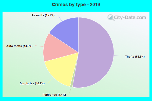 Crimes by type - 2019