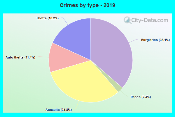 Crimes by type - 2019