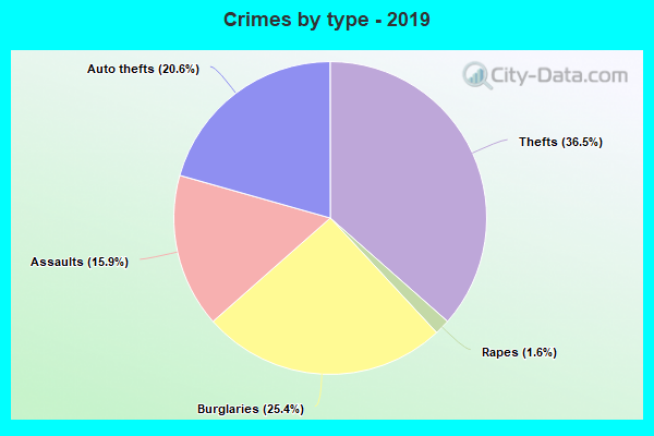 Crimes by type - 2019