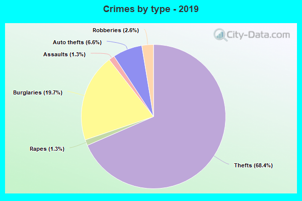 Crimes by type - 2019