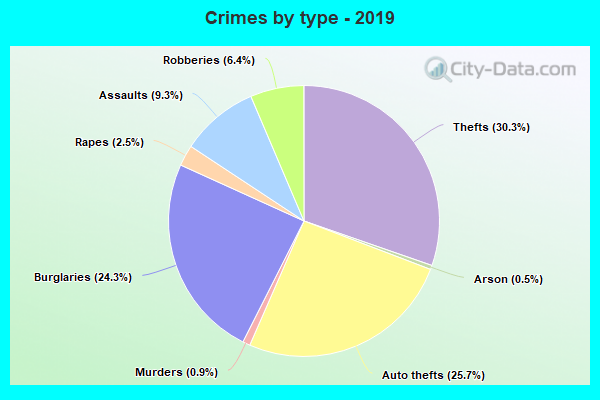 Crimes by type - 2019