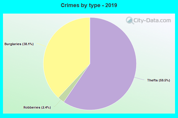 Crimes by type - 2019