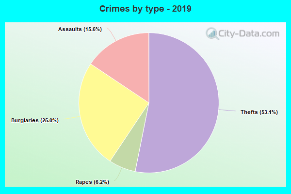 Crimes by type - 2019