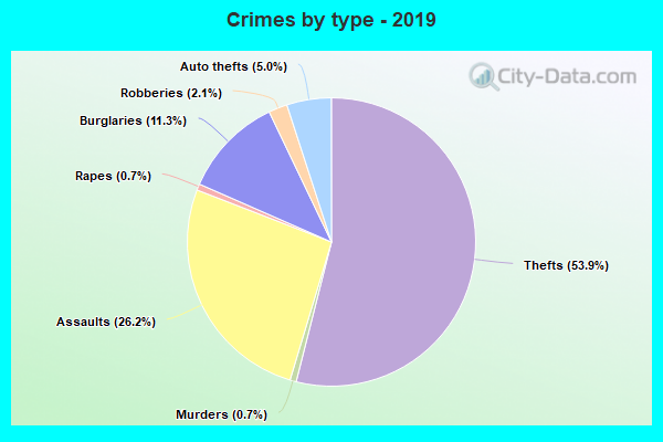 Crimes by type - 2019