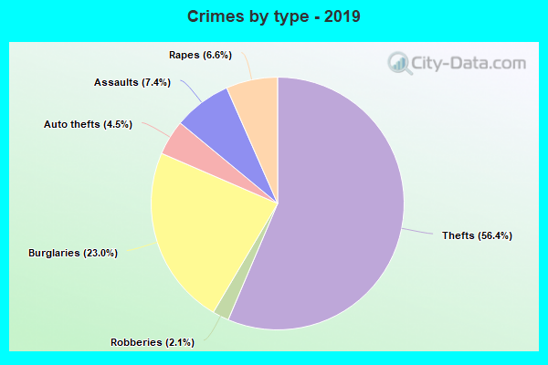 Crimes by type - 2019