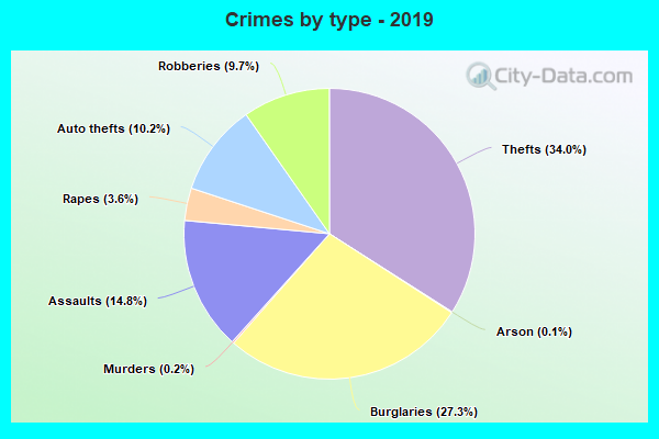 Crimes by type - 2019