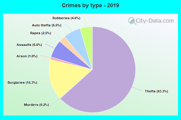 Crimes by type - 2019