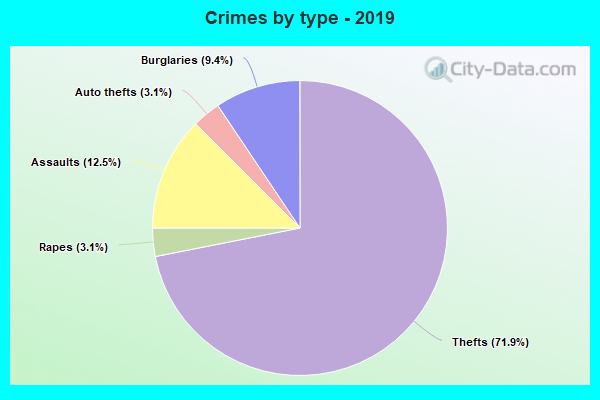 Crimes by type - 2019