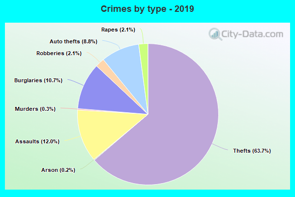 Crimes by type - 2019