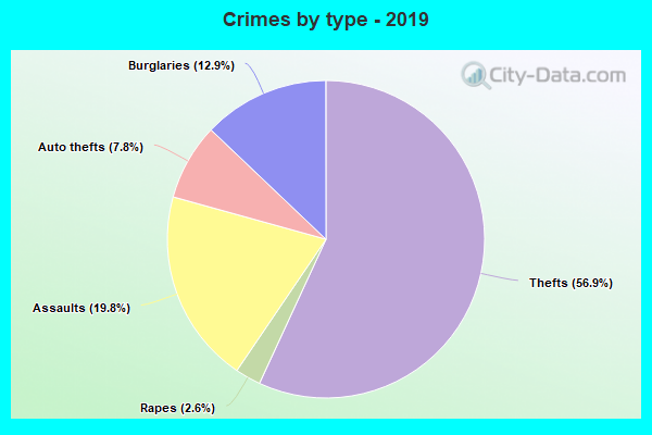 Crimes by type - 2019