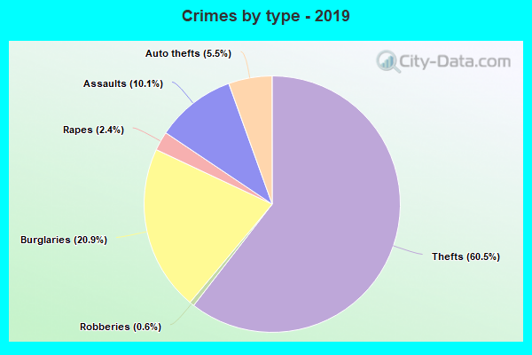 Crimes by type - 2019