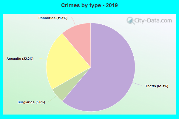 Crimes by type - 2019