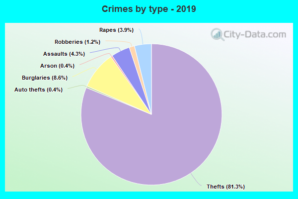 Crimes by type - 2019