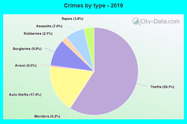 Crimes by type - 2019