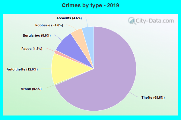 Crimes by type - 2019