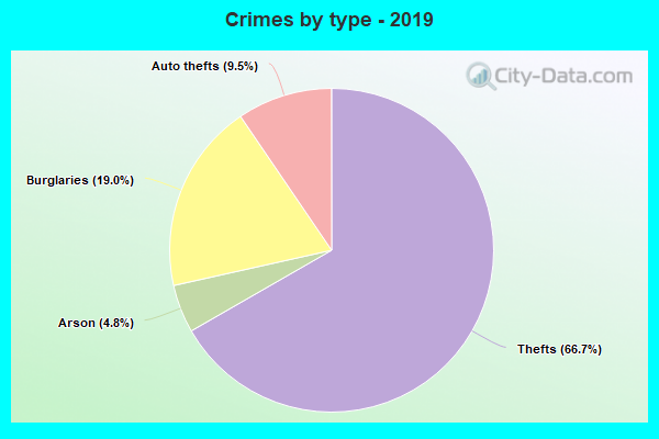 Crimes by type - 2019