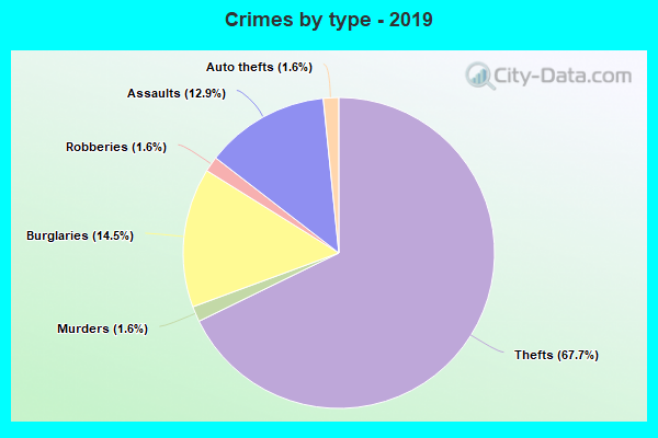 Crimes by type - 2019