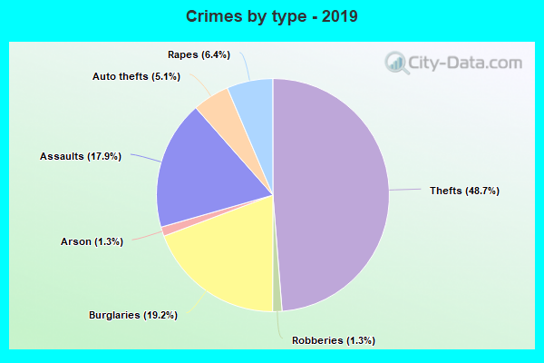 Crimes by type - 2019