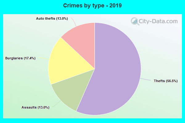 Crimes by type - 2019