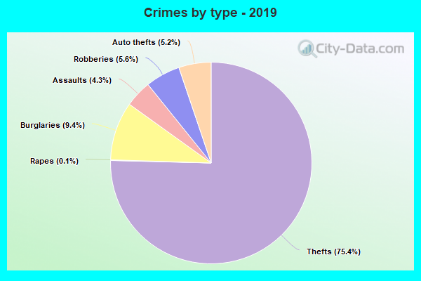 Crimes by type - 2019