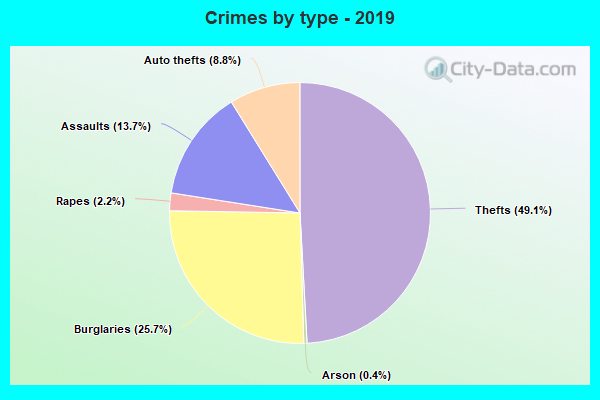 Crimes by type - 2019