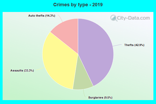 Crimes by type - 2019