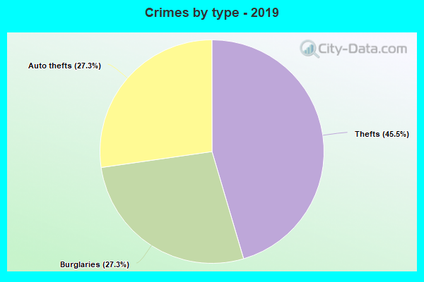 Crimes by type - 2019