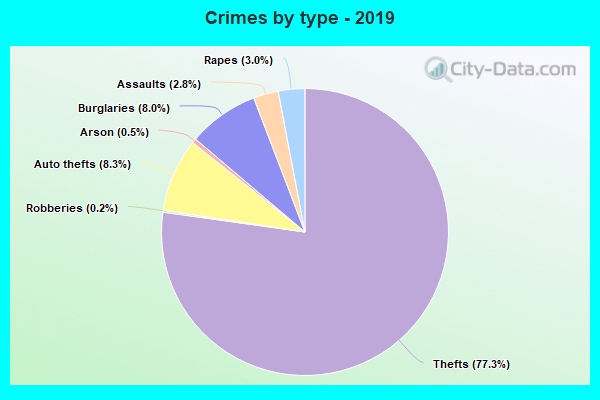 Crimes by type - 2019