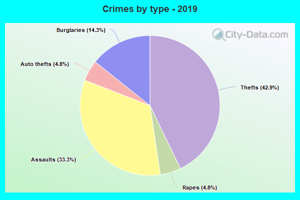 Crimes by type - 2019