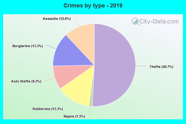 Crimes by type - 2019