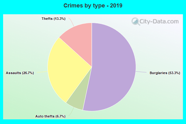 Crimes by type - 2019