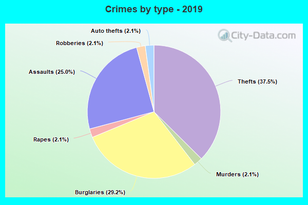 Crimes by type - 2019