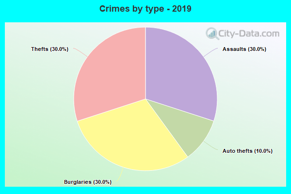 Crimes by type - 2019