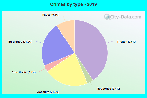 Crimes by type - 2019