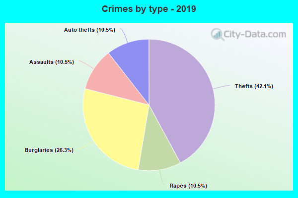 Crimes by type - 2019