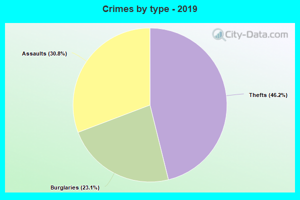 Crimes by type - 2019