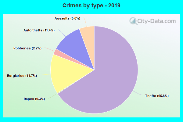 Crimes by type - 2019