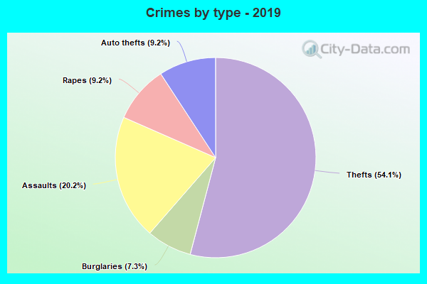 Crimes by type - 2019