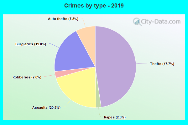 Crimes by type - 2019