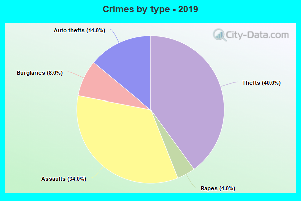 Crimes by type - 2019