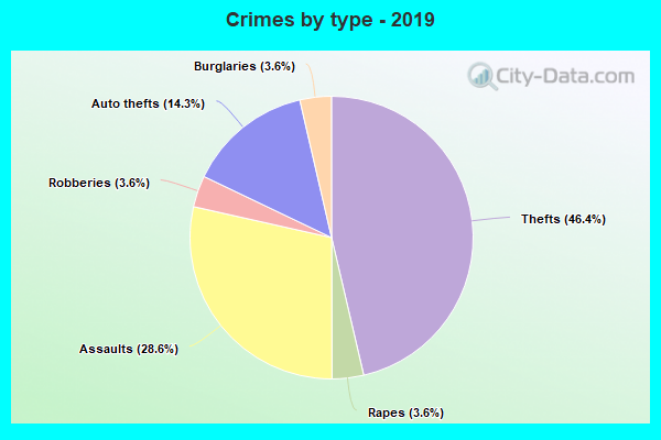 Crimes by type - 2019