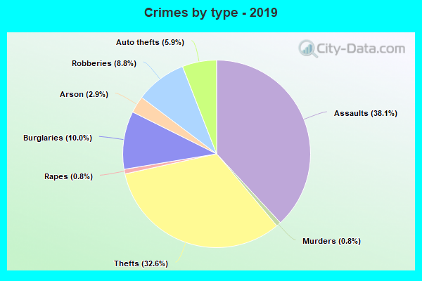 Crimes by type - 2019