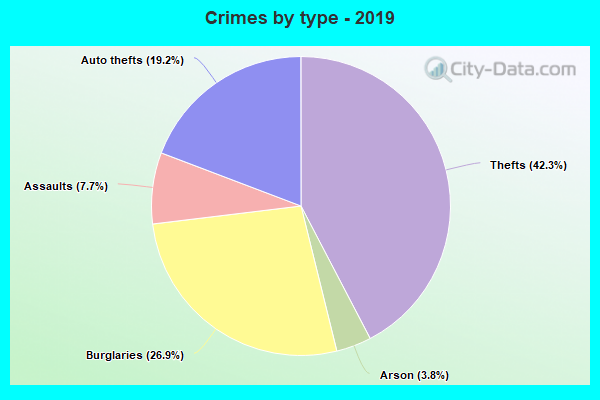 Crimes by type - 2019