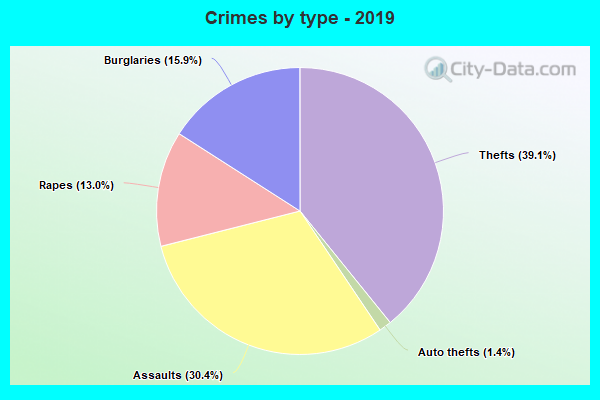 Crimes by type - 2019