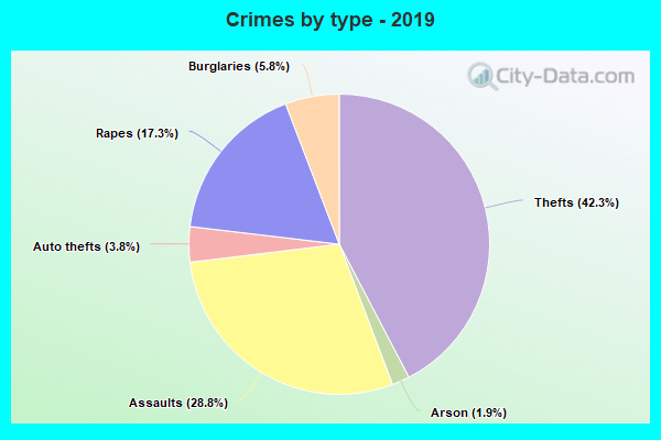 Crimes by type - 2019