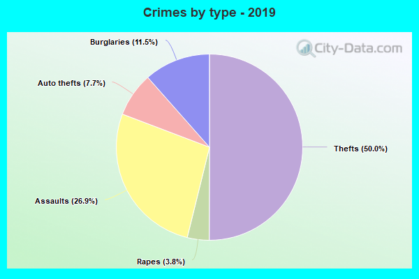 Crimes by type - 2019