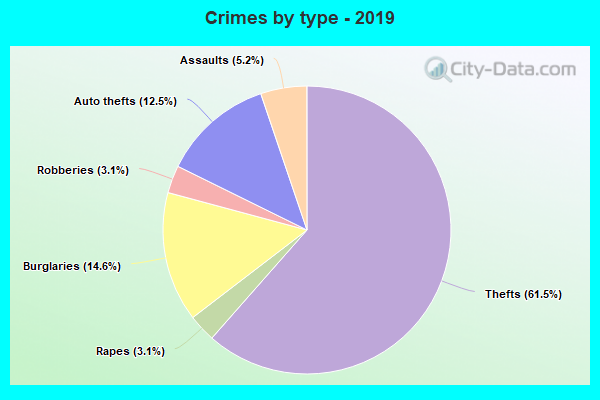 Crimes by type - 2019