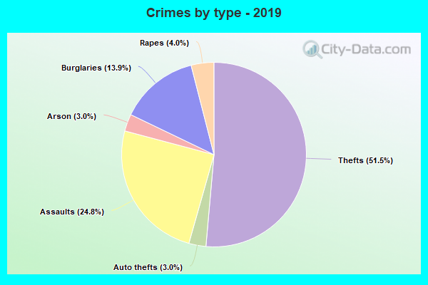 Crimes by type - 2019