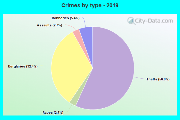 Crimes by type - 2019