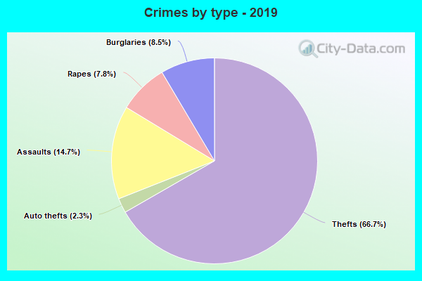 Crimes by type - 2019